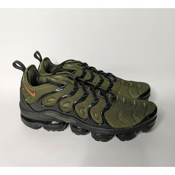 Nike Air VaporMax Plus Shoes Mens 14 Rough Green Black Running Sneakers Cushion - Picture 1 of 10